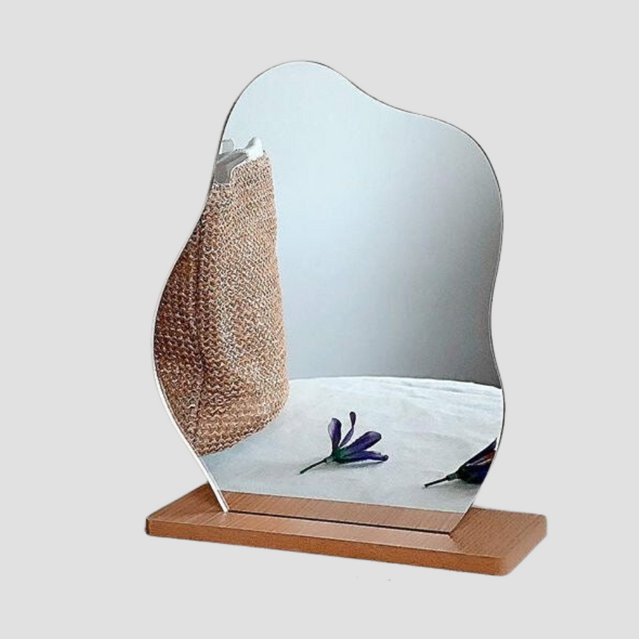 Espelho simples de maquiagem irregular minimalista - FLOWER - Minimalist House LTDA