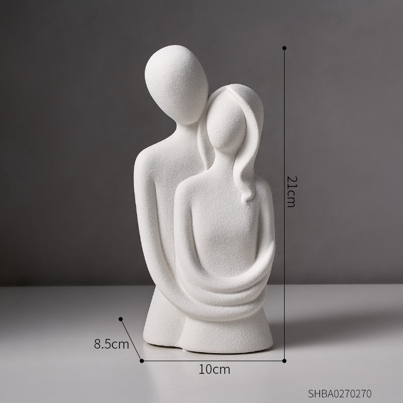 Estatueta de resina - Casal - Minimalist House LTDA