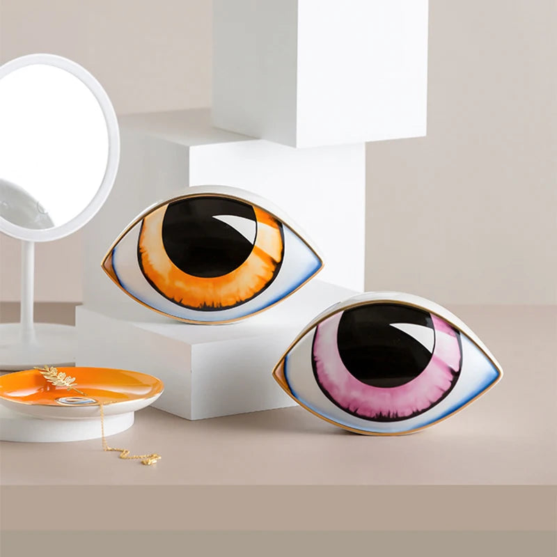 Adorno de cerâmica - The Eyes - Minimalist House LTDA