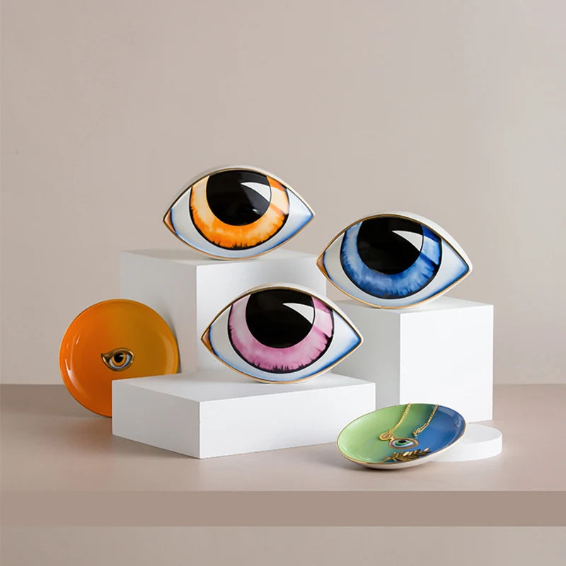 Adorno de cerâmica - The Eyes - Minimalist House LTDA