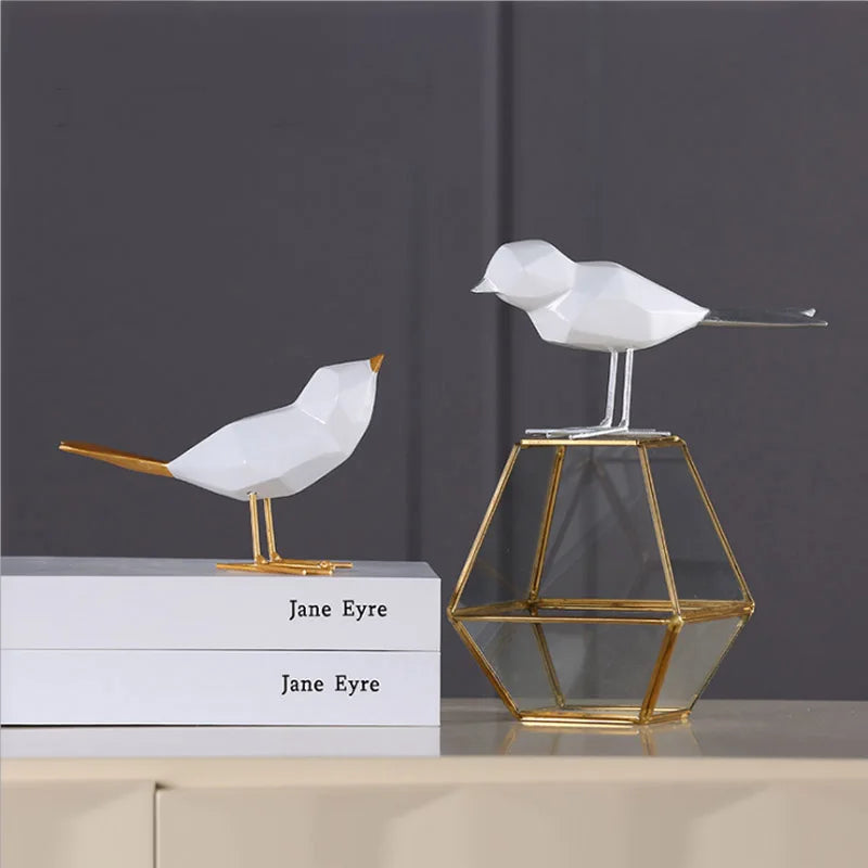 Estatueta decoração - Pássaro - Minimalist House LTDA