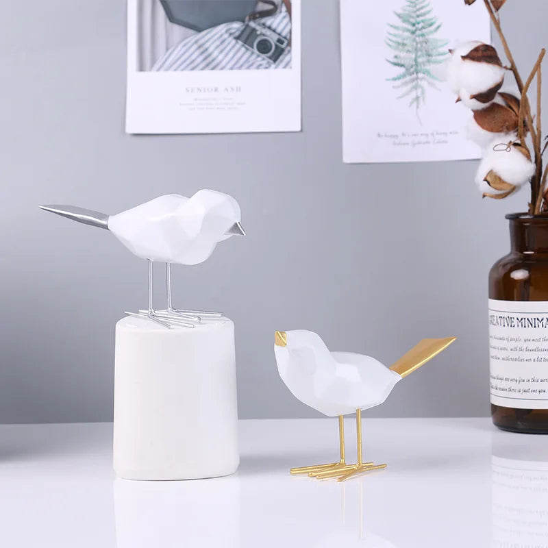 Estatueta decoração - Pássaro - Minimalist House LTDA