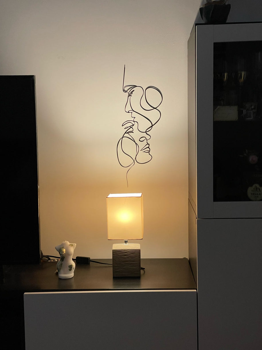 Arte de parede em metal - LOVE - Minimalist House LTDA