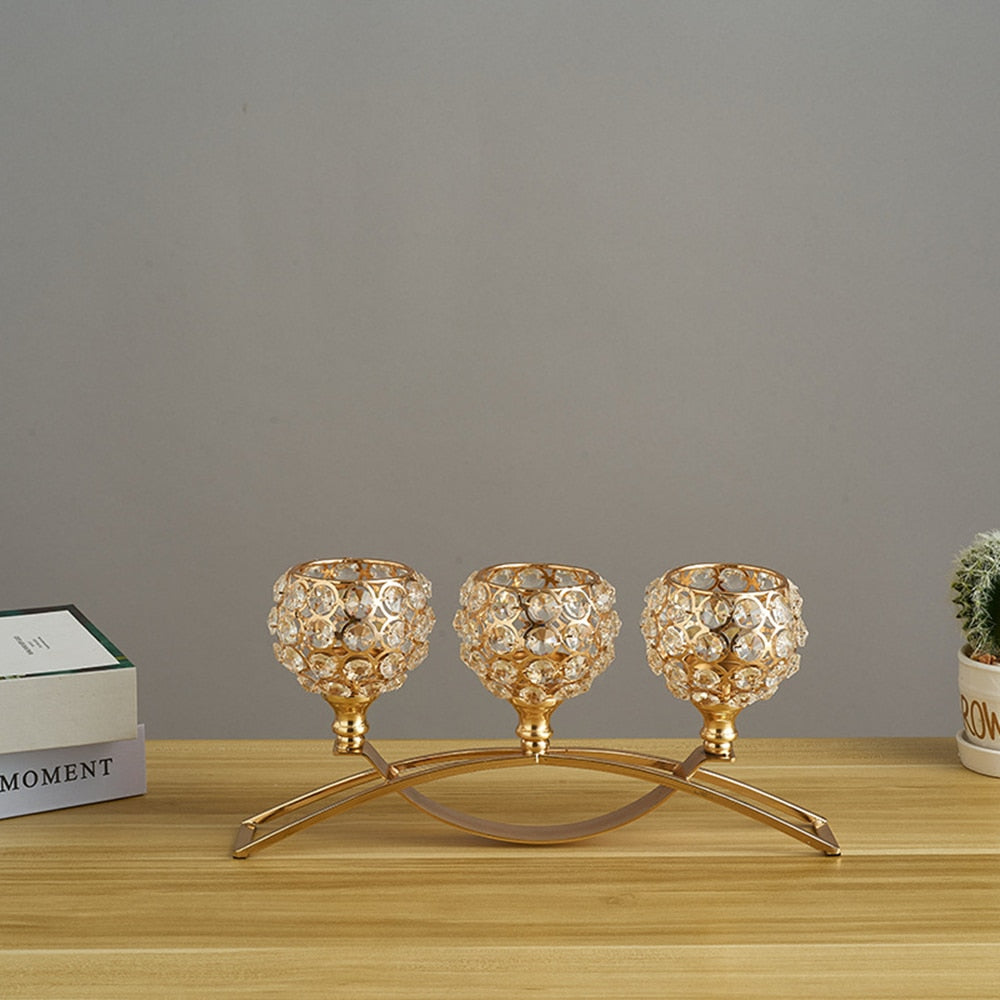 Castiçal Deluxe Dourado - Minimalist House LTDA