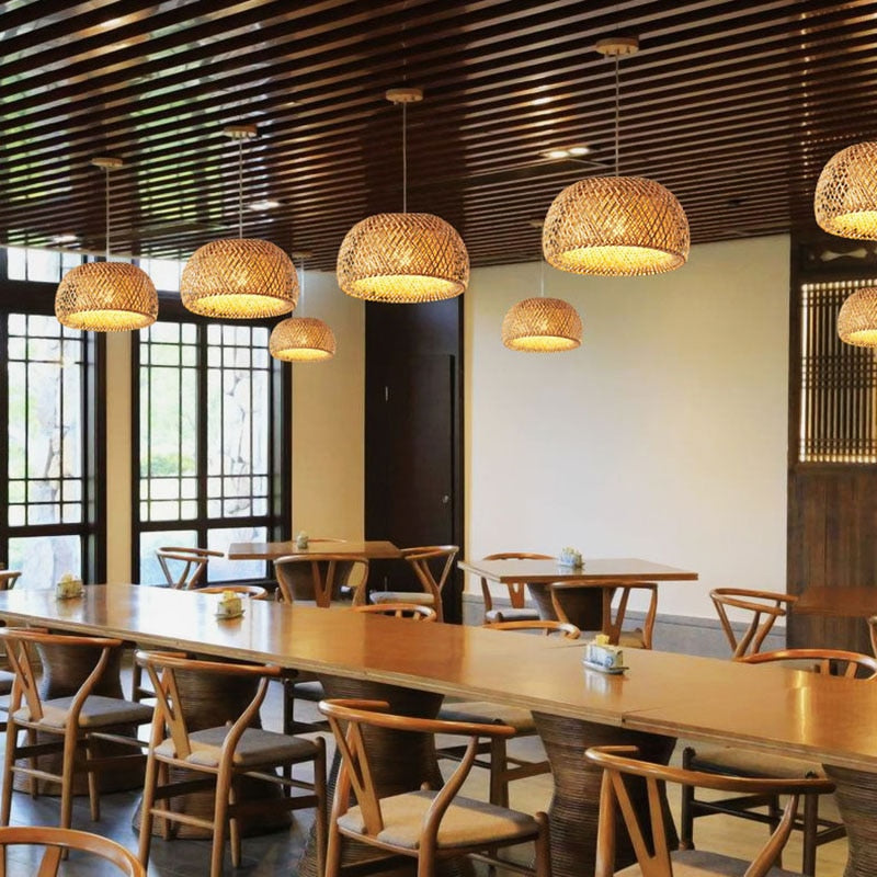 BALI - Pendente natural bambu (marrom) - Minimalist House LTDA