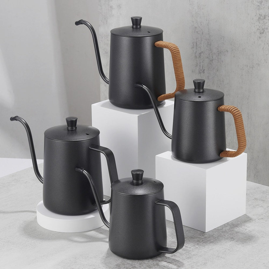 Drip Kettle chaleira 350ml 600ml café bule de chá antiaderente - Cisne - Minimalist House LTDA