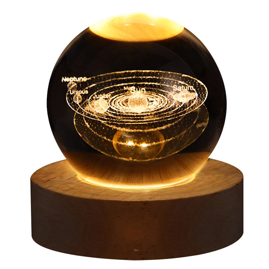 Globo de Cristal Planetário USB - GALAXY - Minimalist House LTDA