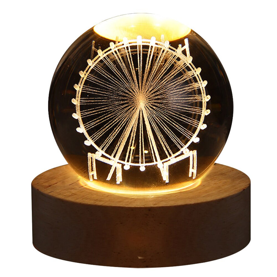 Globo de Cristal Planetário USB - GALAXY - Minimalist House LTDA