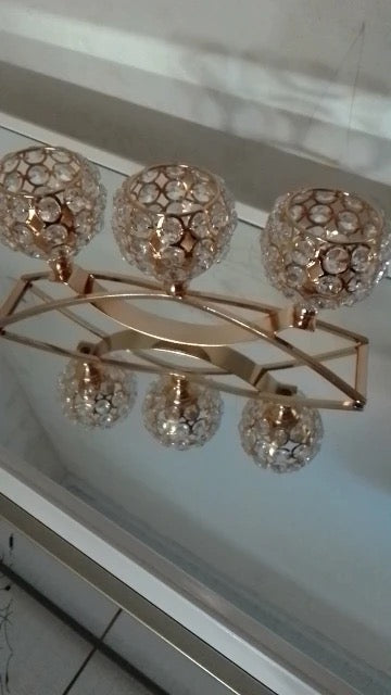 Castiçal Deluxe Dourado - Minimalist House LTDA