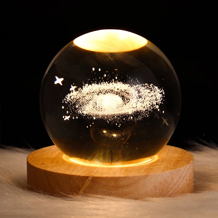 Globo de Cristal Planetário USB - GALAXY - Minimalist House LTDA