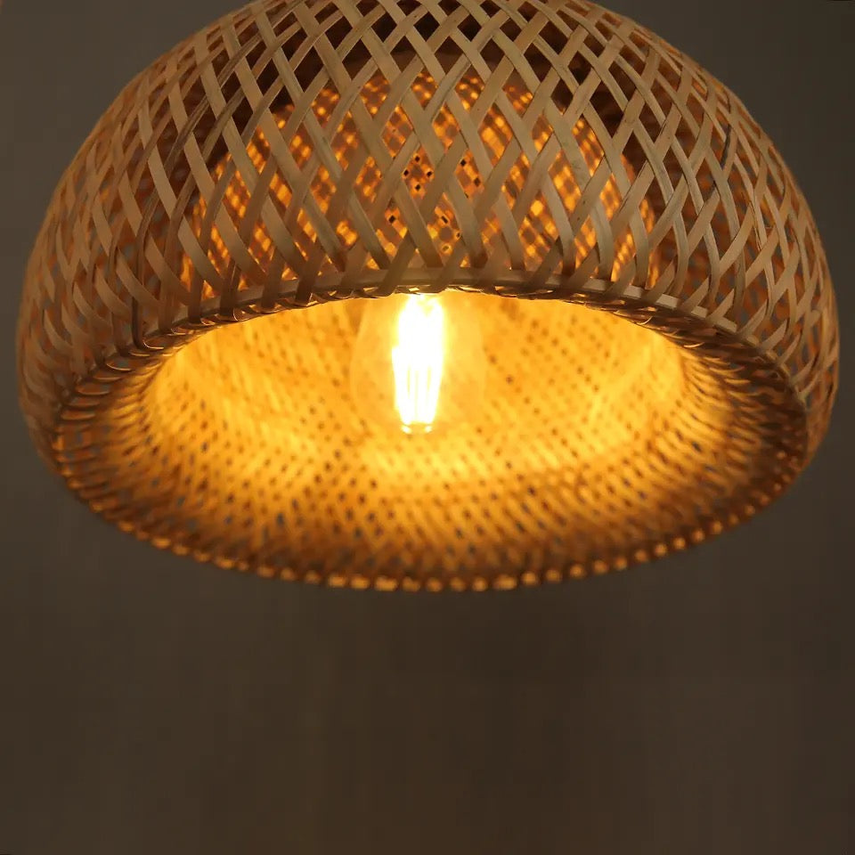BALI - Pendente natural bambu (preto) - Minimalist House LTDA