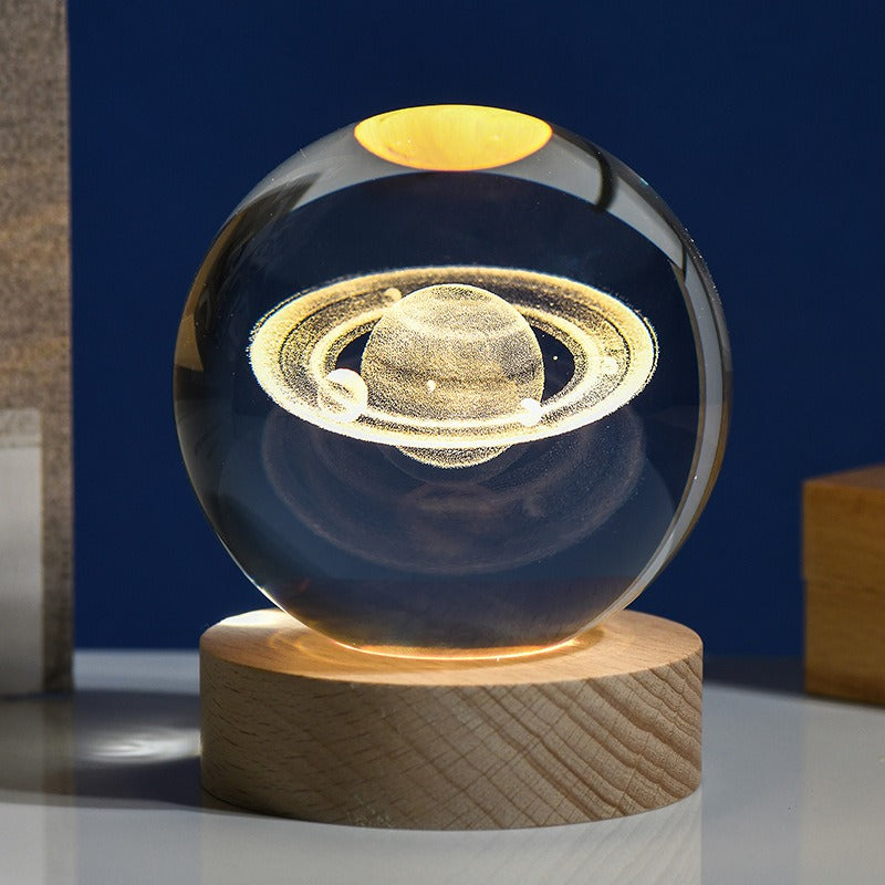 Globo de Cristal Planetário USB - GALAXY - Minimalist House LTDA