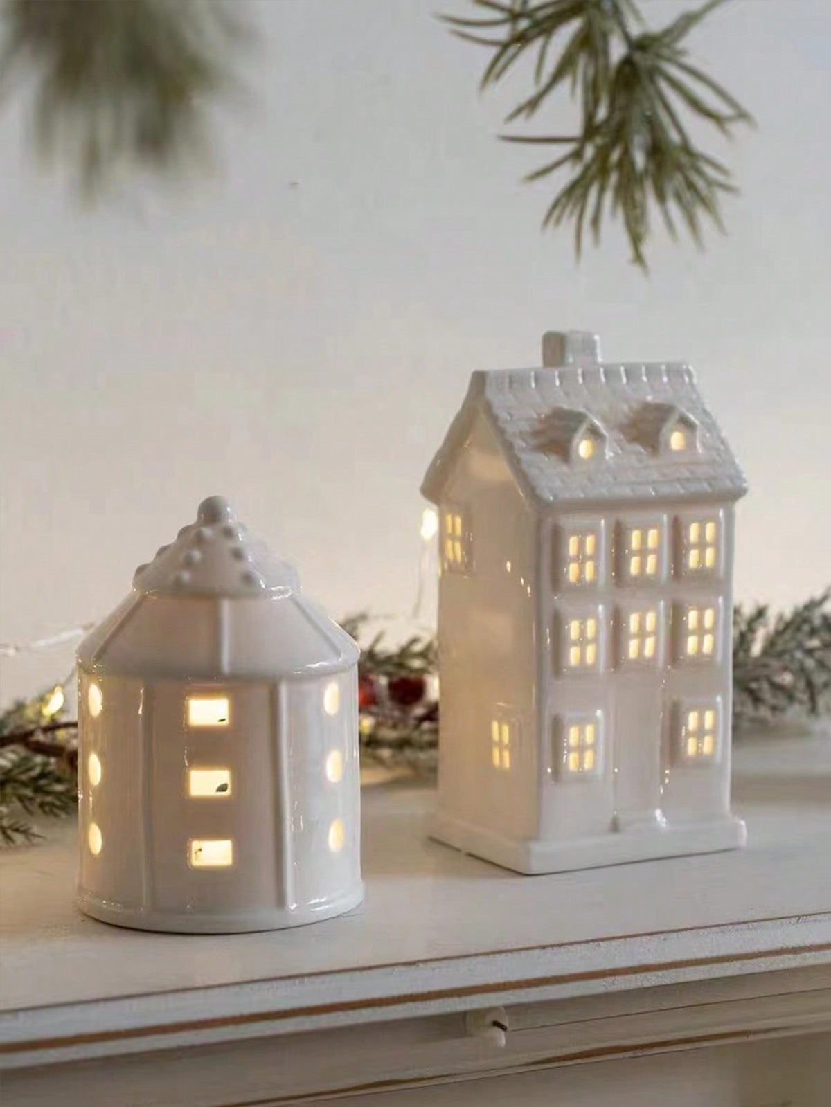 Decoração de Natal de Cerâmica Romântica para Casa 1 Peça