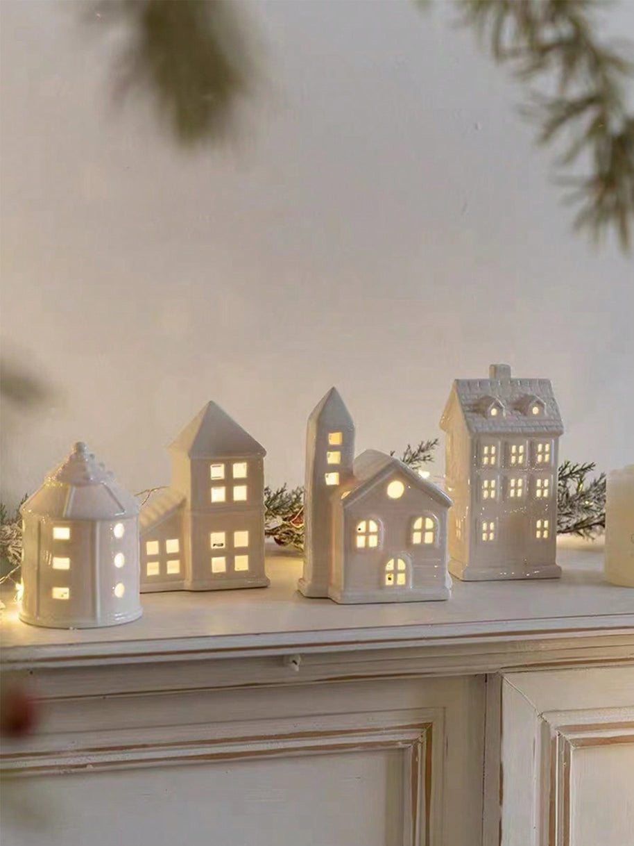 Decoração de Natal de Cerâmica Romântica para Casa 1 Peça