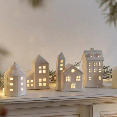 Decoração de Natal de Cerâmica Romântica para Casa 1 Peça