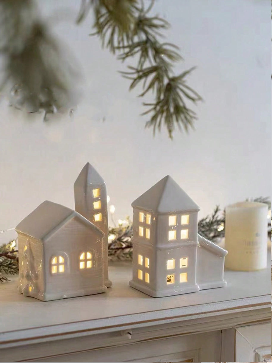 Decoração de Natal de Cerâmica Romântica para Casa 1 Peça
