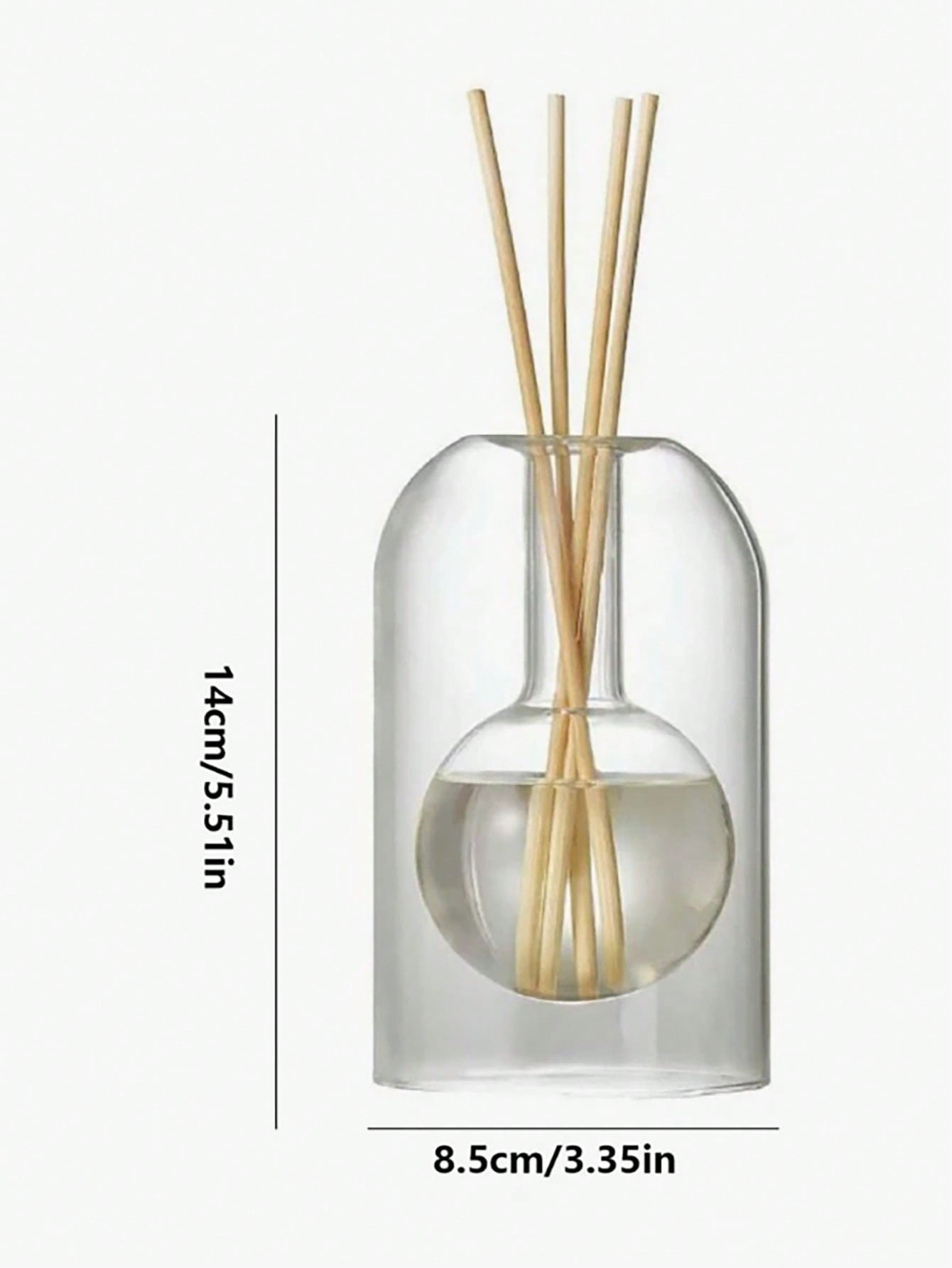 Cirelle Frasco de Aromaterapia de Vidro Estilo Luxo Simples 1 Unidade