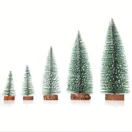 Cirelle Mini Árvore de Natal Artificial Cedro com Base de Madeira Neve