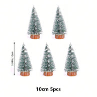 Cirelle Mini Árvore de Natal Artificial Cedro com Base de Madeira Neve