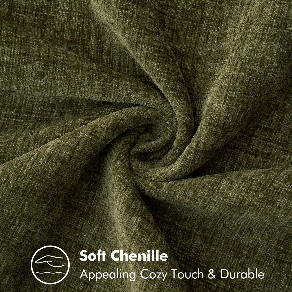 Cirelle Capa de Almofada Decorativa Chenille Dupla Face 1 Unidade