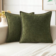 Cirelle Capa de Almofada Decorativa Chenille Dupla Face 1 Unidade