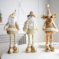 Cirelle Boneco Retrátil Natalino Dourado Decorativo