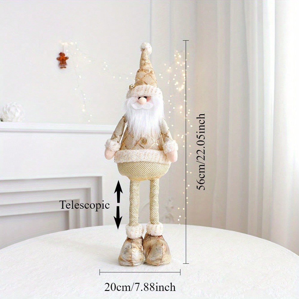Cirelle Boneco Retrátil Natalino Dourado Decorativo