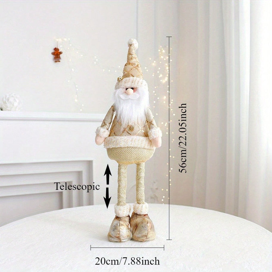 Cirelle Boneco Retrátil Natalino Dourado Decorativo