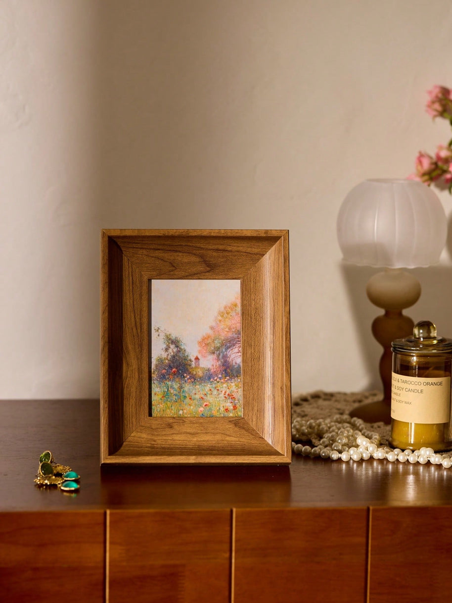 Cirelle Moldura de Madeira para Fotos Padrão Oval Marrom 8,9x12,7cm