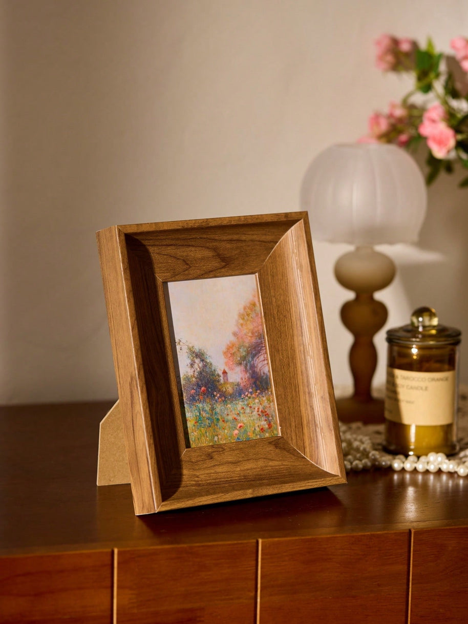 Cirelle Moldura de Madeira para Fotos Padrão Oval Marrom 8,9x12,7cm