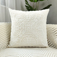 Cirelle Capa de Almofada Bordada Floral Borboleta Lona Moderna