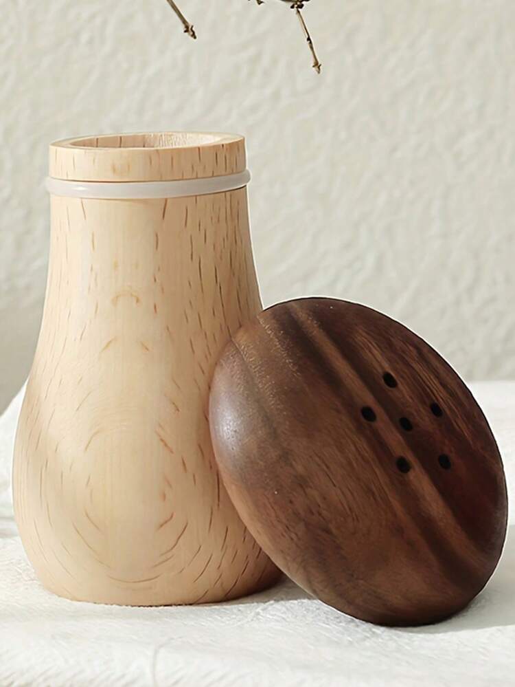 Cirelle Porta-palitos de Dente Cogumelo Madeira Nogueira Preta