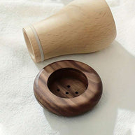 Cirelle Porta-palitos de Dente Cogumelo Madeira Nogueira Preta