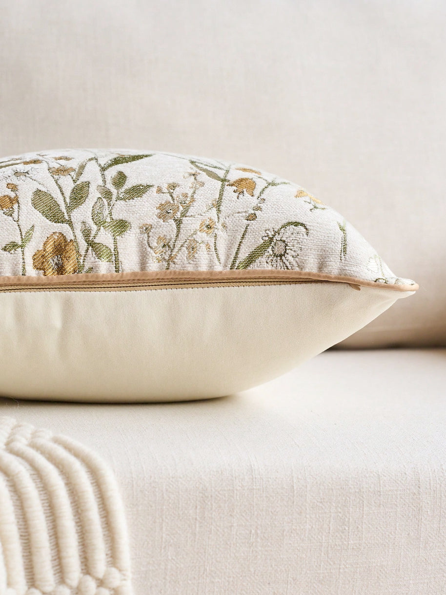 Cirelle Capa de Almofada Floral Jacquard Chenille 45x45cm