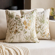 Cirelle Capa de Almofada Floral Jacquard Chenille 45x45cm