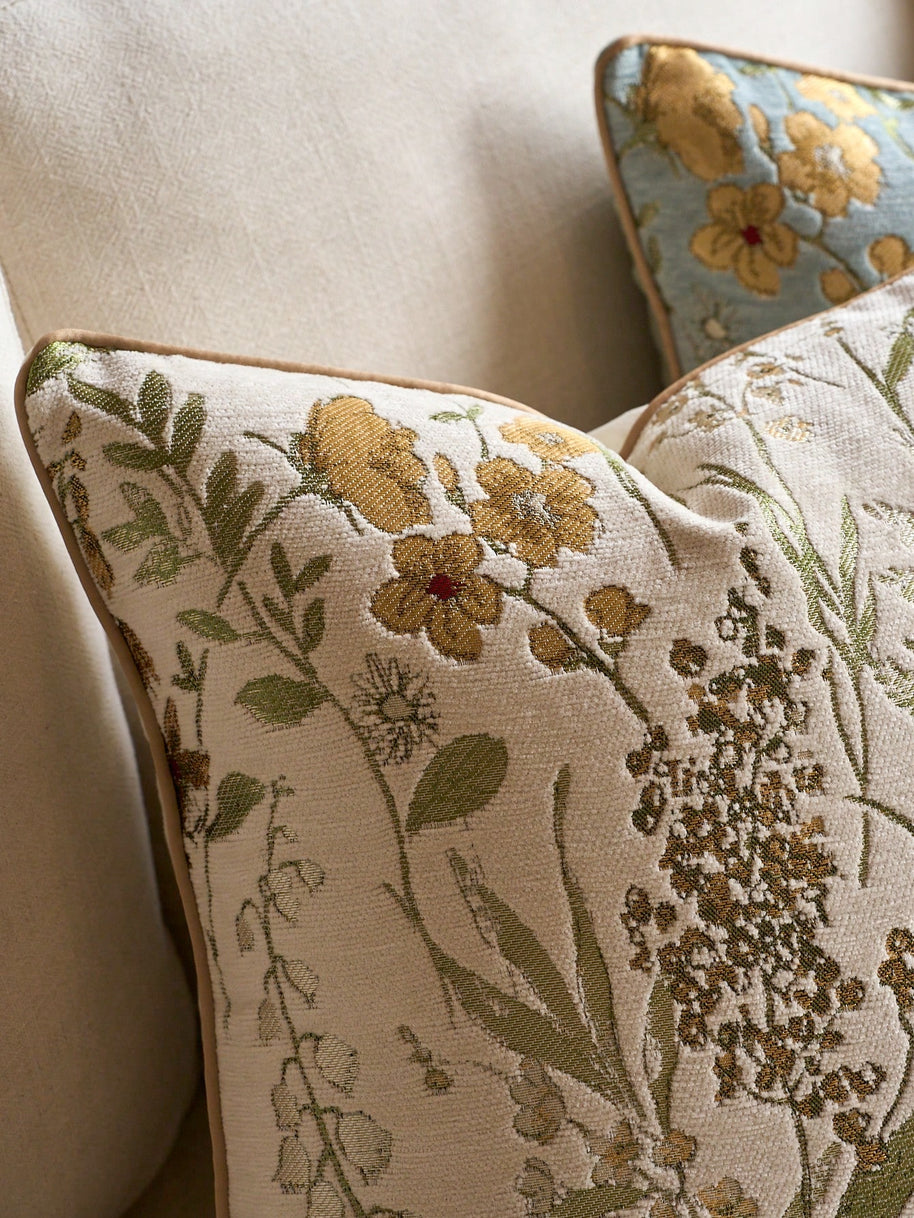 Cirelle Capa de Almofada Floral Jacquard Chenille 45x45cm