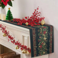 Cirelle Trilho de Mesa Natalino Árvore de Natal Efeito Linho