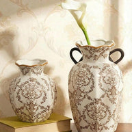 Cirelle Vaso de Cerâmica Estilo Chinês Azul e Branco