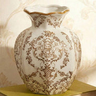 Cirelle Vaso de Cerâmica Estilo Chinês Azul e Branco