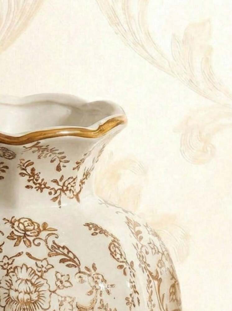 Cirelle Vaso de Cerâmica Estilo Chinês Azul e Branco