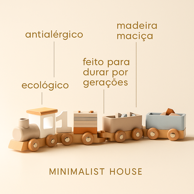 Kit de madeira - TRENZINHO