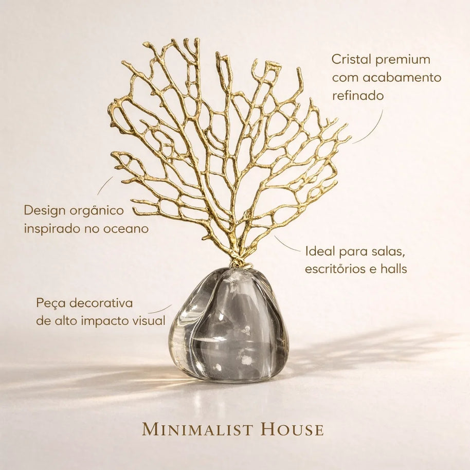 Ornamento Coral Crystal - Decoração