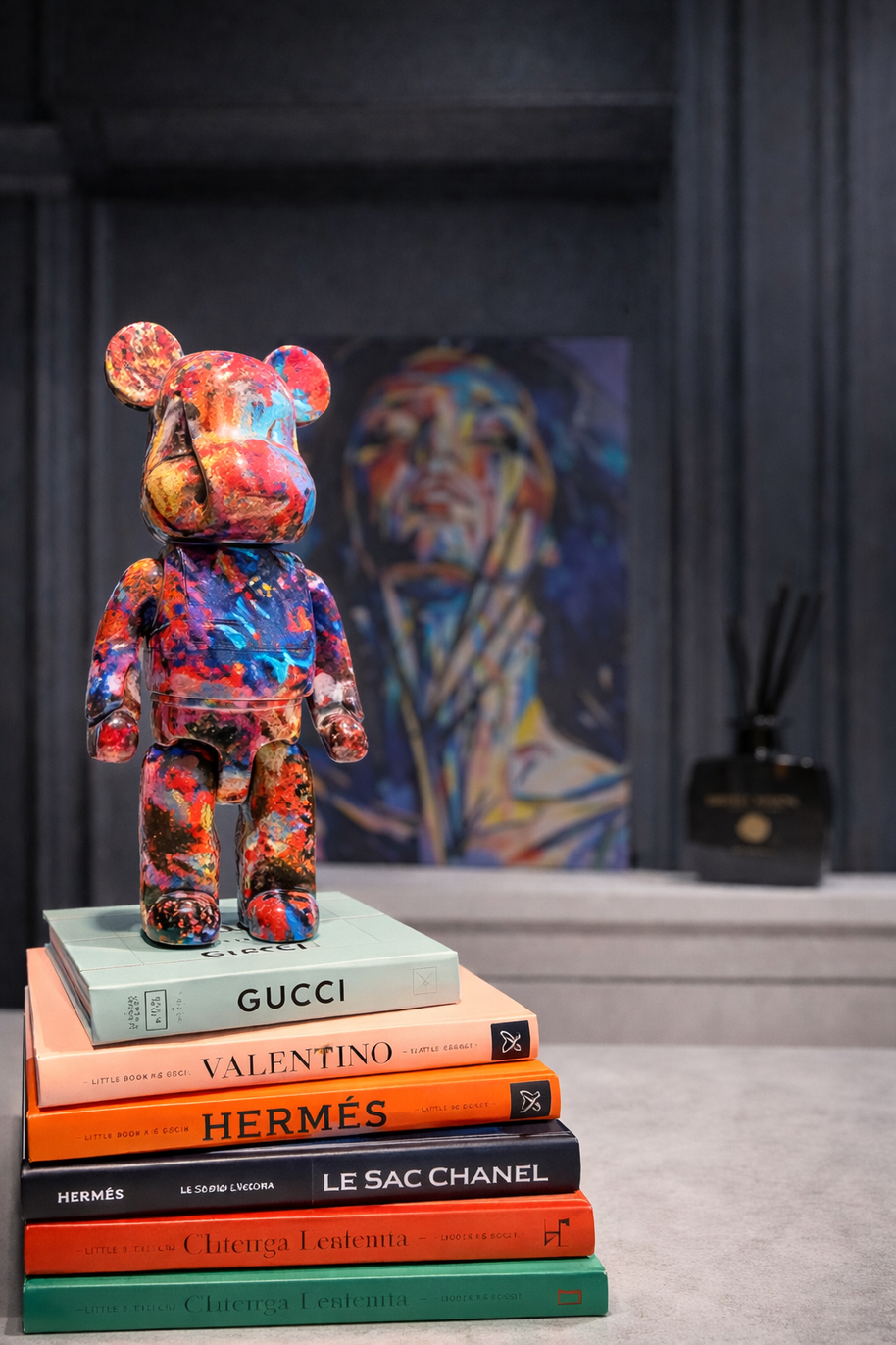 Urso Estatueta Graffiti BearBri