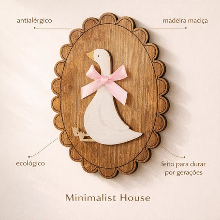 Quadro Decorativo em Madeira – Ganso Vintage