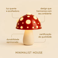 Luminária - Amanita Mushroom Mini