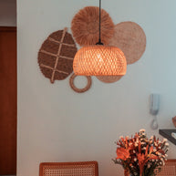 BALI - Pendente natural bambu (preto)