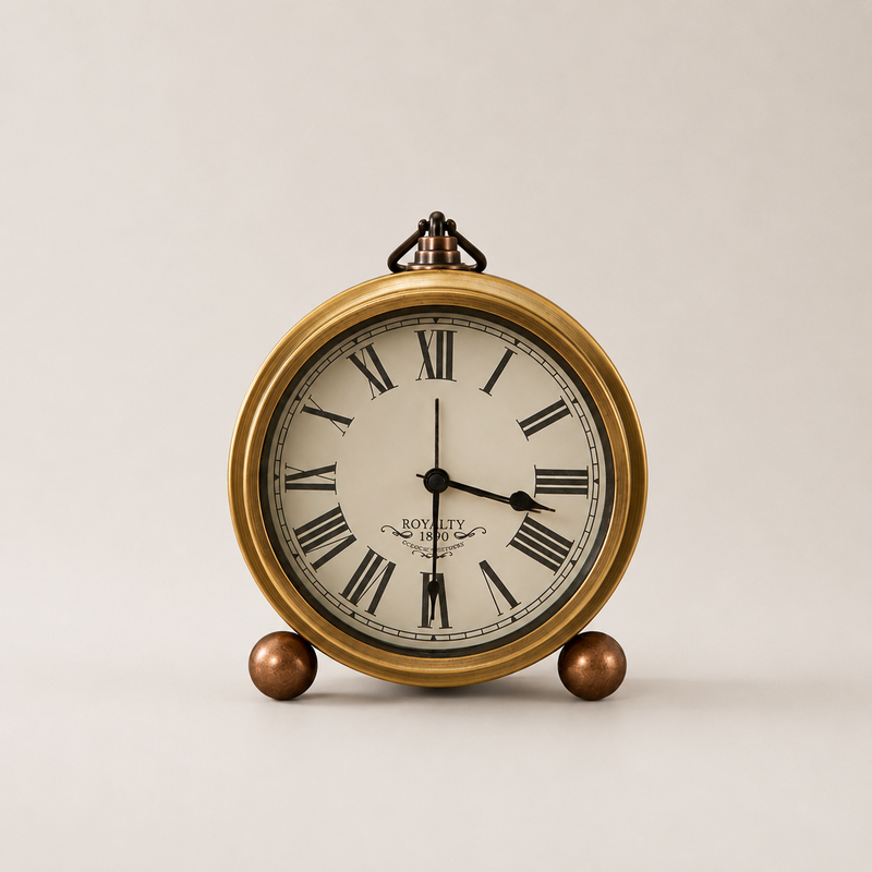 Despertador Relogio Vintage de Ferro Estilo Europeu