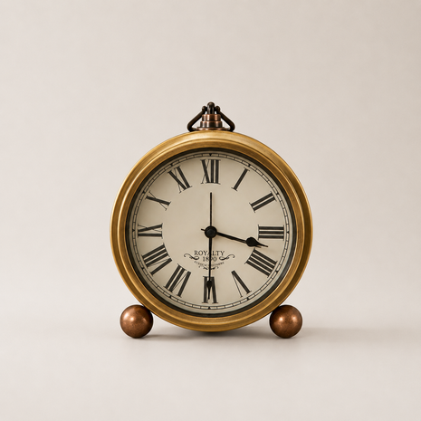 Despertador Relogio Vintage de Ferro Estilo Europeu
