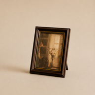 Porta Retrato Moldura de Foto Nórdica Dourada Madeira Escandinava
