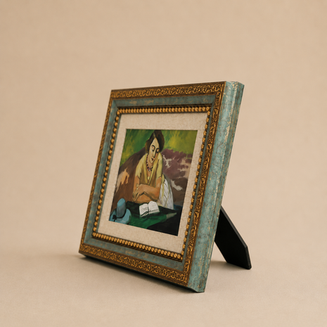 Porta Retrato Quadro Decorativo Vintage Estilo Europeu Moldura Clássica